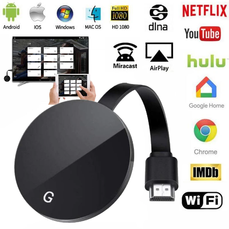 ТВ флешка беспроводная 2 4G HDMI Wi Fi дисплей адаптер 1080P для google chromecast 3 2|Управление