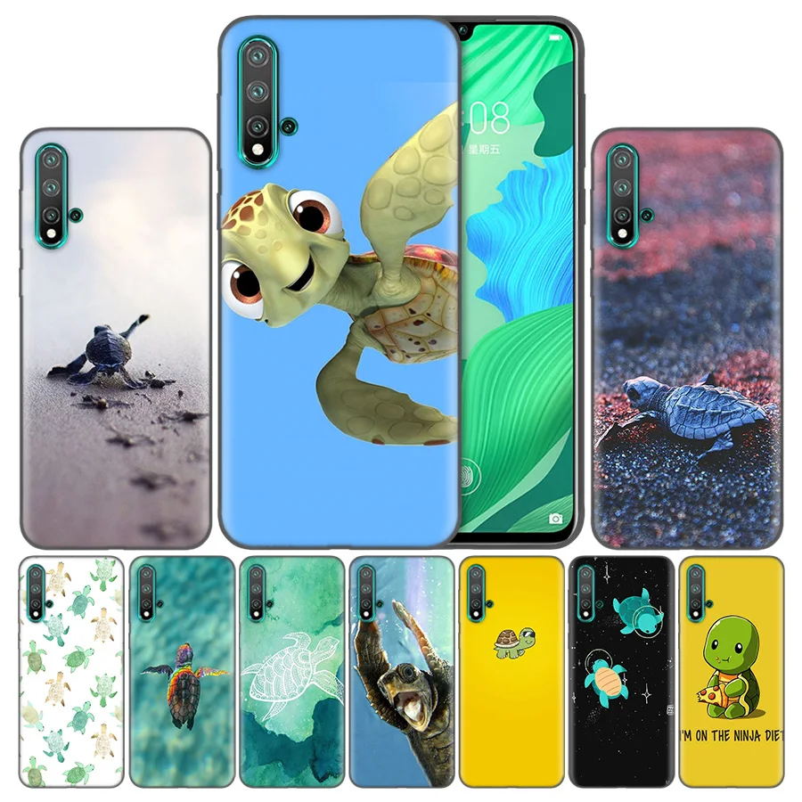 

Turtle Tortoise Bag Soft Phone Cases For Huawei Honor 20 P20 P Smart Z Nova 5 Y6 Y7 Y9 lite Pro Plus 8X 2019 Cover Coque