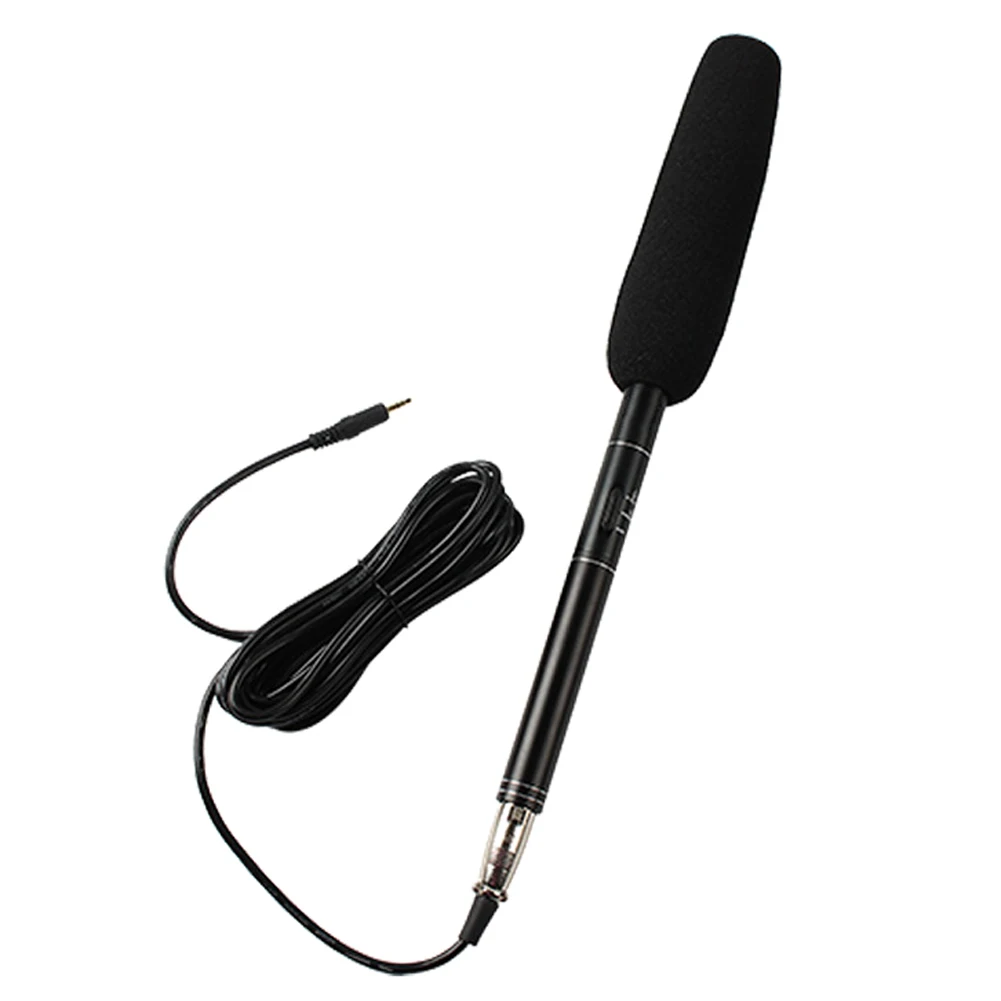 

Professional Reporter Interview Microphone Super Uni-Directional Condenser Phone Portable MIC Wired Microphone for Interview KTV