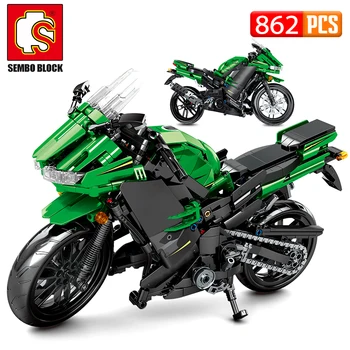 

SEMBO City Off-road Motorbike MOC Model Building Blocks Creator Technic Racing Car Motorcycle Bricks Gifts Toys for Children