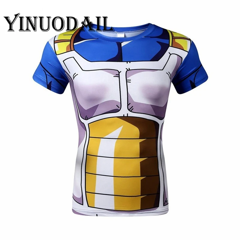 Short Tee H Мужской и женский для фитнеса, футболка в стиле аниме «Драконий жемчуг зет костюм Косплэй спортивные футболки Super Saiyan vegeta Гоку футболка - Цвет: Short Tee H
