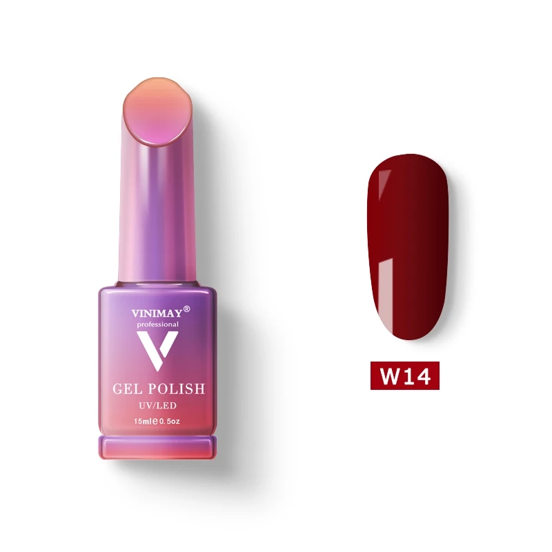 VINIMAY Горячая красный гель лак для ногтей vernis Полупостоянный УФ растворяемый Гель-лак для ногтей Гель-лак для маникюра гель для ногтей - Цвет: W14