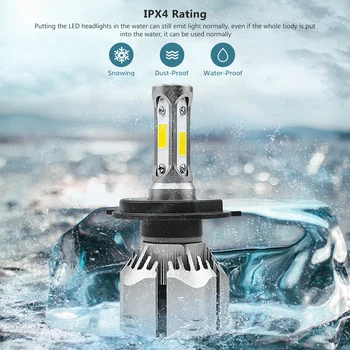 

AOSHIKE 2019 New 2Pcs R11 Led Headlight Bulbs 52W 6400Lm Auto Front light 6000K White Yellow Fog Light DC 12V 24V Car Headlamp