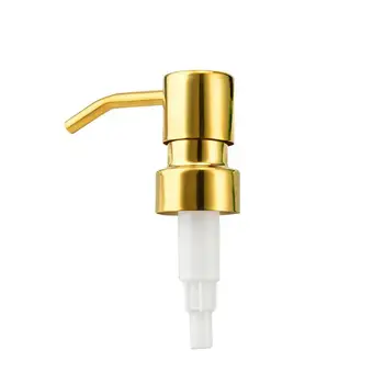 

Stainless Steel Bottle Pump Rose Gold Shower Nozzle Electroplating Pump Head Shampoo Press Pump Sanitizer Spray for Home Use