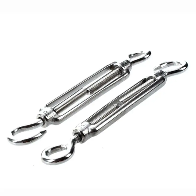 5 pieces M6 stainless steel hook eye clamp lock screw(silver