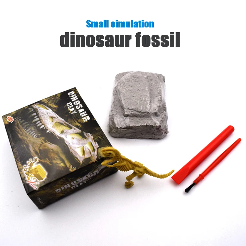 

Small simulation dinosaur fossil archaeological excavation toy children DIY dinosaur excavation game dinosaur fossils toy