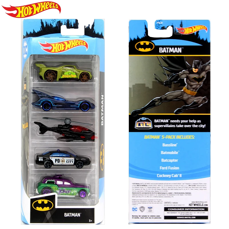 Оригинальный литой спортивный автомобиль Hot Wheels 5 шт. Трековый набор 1:64