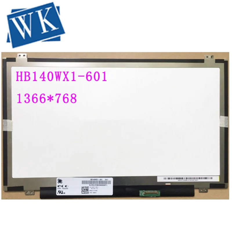 Для BOE HB140WX1-601 для Dell DP/N 0Y48T1 HB140WX1 601 ЖК-экран матрица ноутбука 14 0 &quotHD 1366X768 30Pin Замена