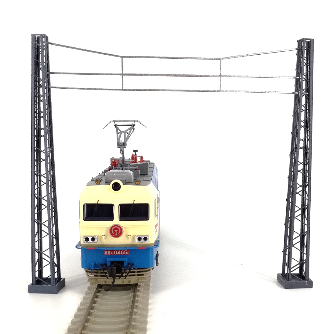 

6 Pcs 1:87 HO Scale Train Railway Scene Decoration Crossing Net Wire Model For Sand Table