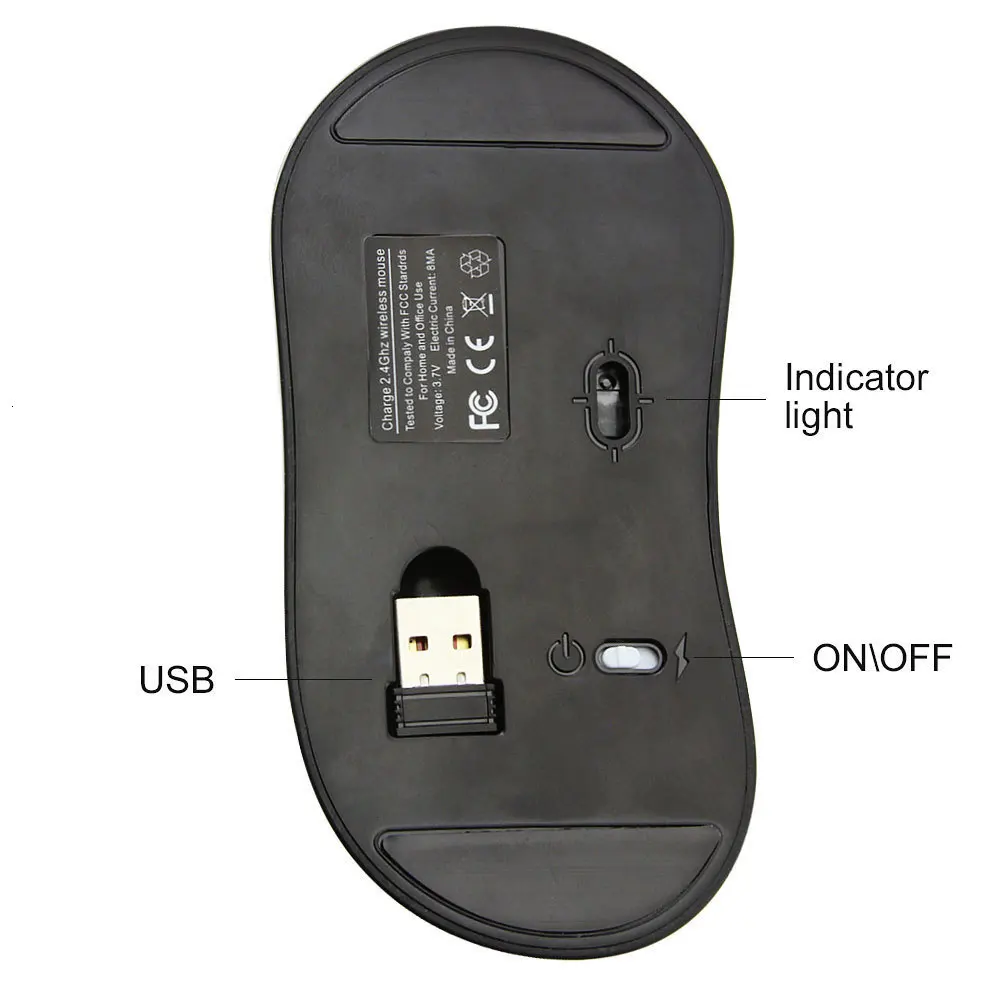 CHYI Cool Wireless Mouse Rechargeable Canvas Shoes Model Office Computer Mice 1200DPI USB Optical Ergonomic Mause With Mouse Pad