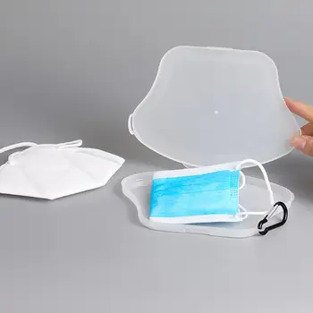 

Portable Mask Storage Compact Creative Pp Plastic Material Disposable Mask Case Temporary Box Mask Storage Box Organizers