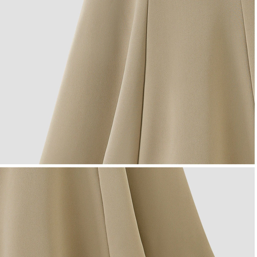 FREE OSTRICH 2019 Women Long Pleated Skirt High Waist Casual Party Cotton Thin Solid Solid Color Plus Size Loose Skirts 920