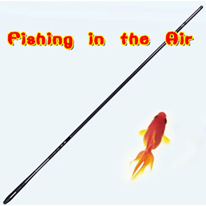 Fishing in the Air Magic Tricks Empty Rod Appearing a Goldfish Chinese Traditional Stage Street Illusion Gimmick Mentalism Props | Игрушки и