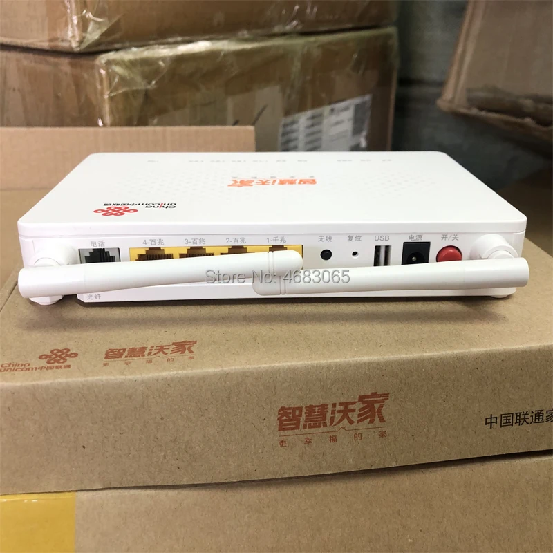 50 шт. zte F677 GPON ONU ONT 1GE+ 3FE+ 1TEL+ 1USB+ wifi, та же функция zte ONU F623 F460 F600, без коробки и адаптера питания