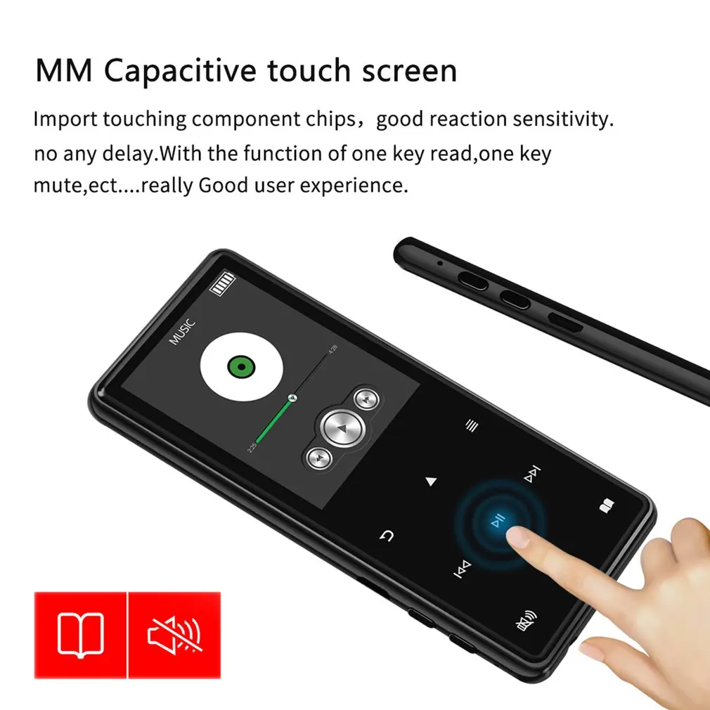 X2 MP4 vedio-плеер с громкоговоритель Bluetooth экран и встроенный 16 ГБ Портативный MP3 walkman с FM/запись