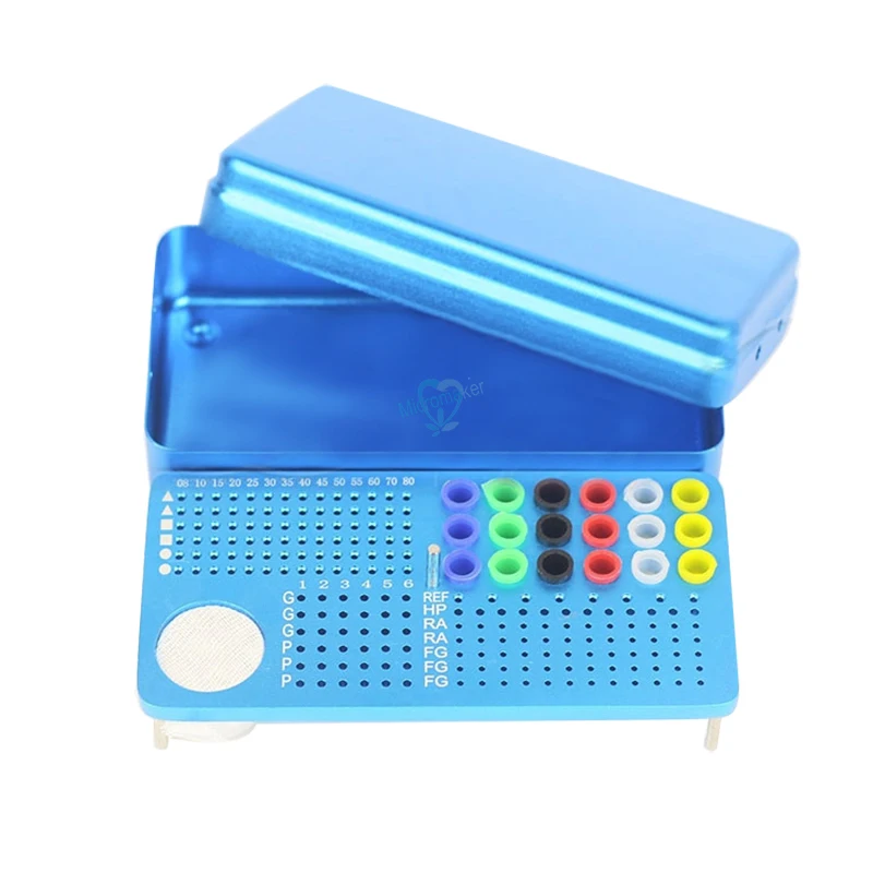 

1pcs Dental Bur Holder Autoclavable Sterilizer Box Disinfection Dentist Equipment Tool Endo Box