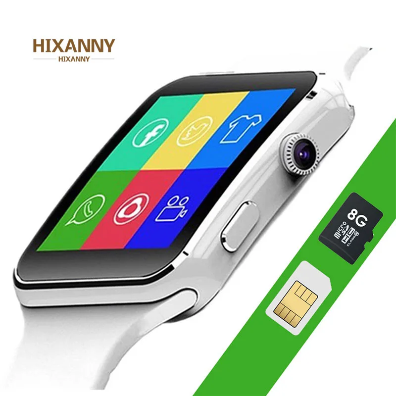 X6 Смарт-часы для мужчин wo поддержка SIM TF карты камера Smartwatch Bluetooth циферблат с