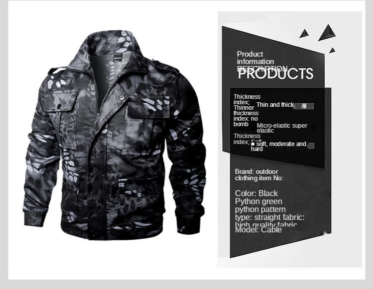 Camouflage Men 's Suit 2021 Spring and Autumn Youth Military Training Wear-Resistant Sweat-Absorbent Trousers Two - Piece Suit Camouflage Men 's Suit 2021 Spring and Autumn Youth Military Training Wear-Resistant Sweat-Absorbent Trousers Two - Piece Suit