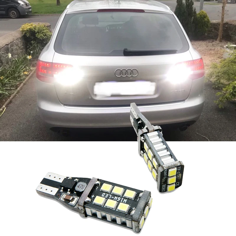 2 шт. T15 W16W 912 921 CANBUS Error Free светодиодный лампы автомобильная резервная копия свет для Audi A4 B8 B6 A3 8P RS5 A6 C5 C6 C7 A7 A8 Q5 Q7 S4 S5 S6 TT