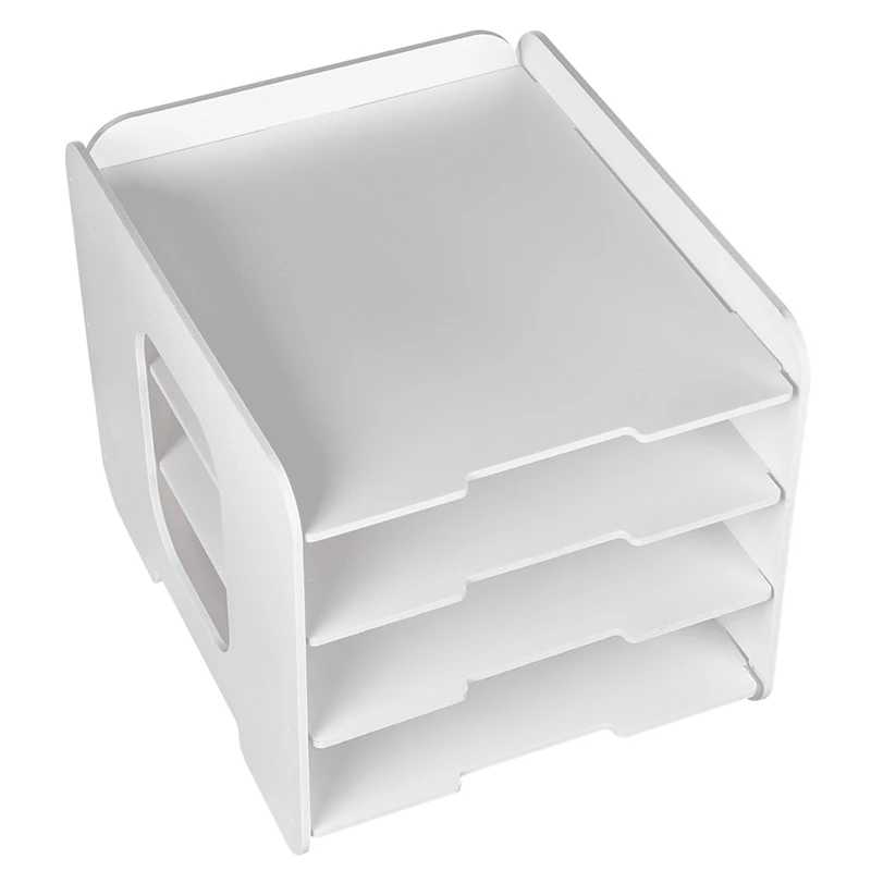 

DIY Large Capacity Bookends Multifunctional Office Desktop Storage Box Data Rack School Office Organize