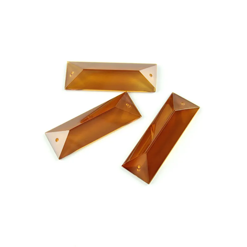 30 Pieces Crystal Trimming Pendant Various Color Glass Rectangle Prism Parts Wedding Decorations Chandelier 100 pieces round coverslip laboratory consumables are available in various sizes microscope glass cover slide