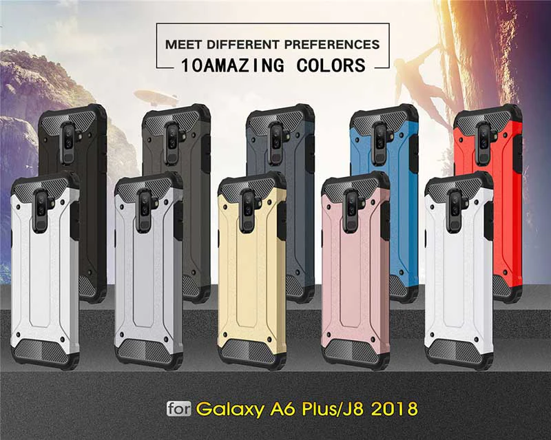100 шт. чехол для телефона для samsung J260 J3 J5 J7 J2 Core J4 Plus J6 Prime J8 для тяжелых условий эксплуатации противоударный защитный усиленный чехол