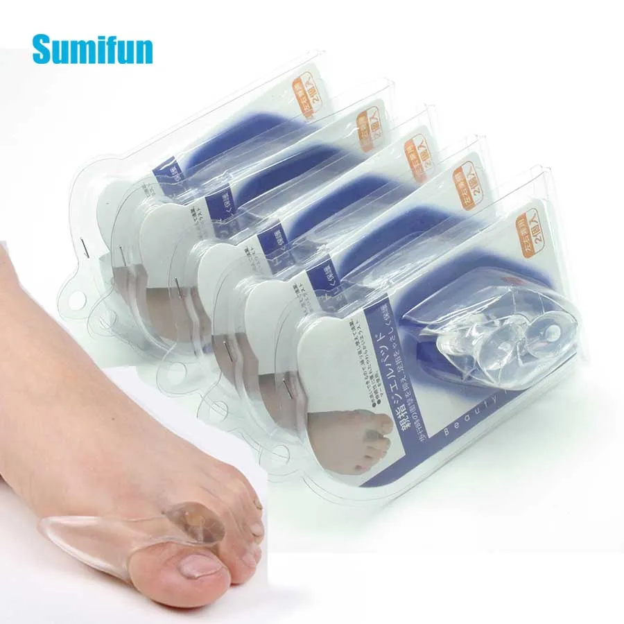 

2pcs Silicone Gel Big Toe Separator Bunion Adjuster Thumb Valgus Protector Pedicure Equipment Foot Care Tool Product C401