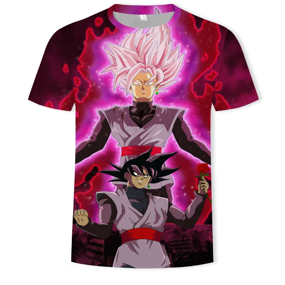 

3d Printing Dragon Ball Short Sleeve Men's Wear Round Neck tshirt streetwear t-shirt Creative Design shirt