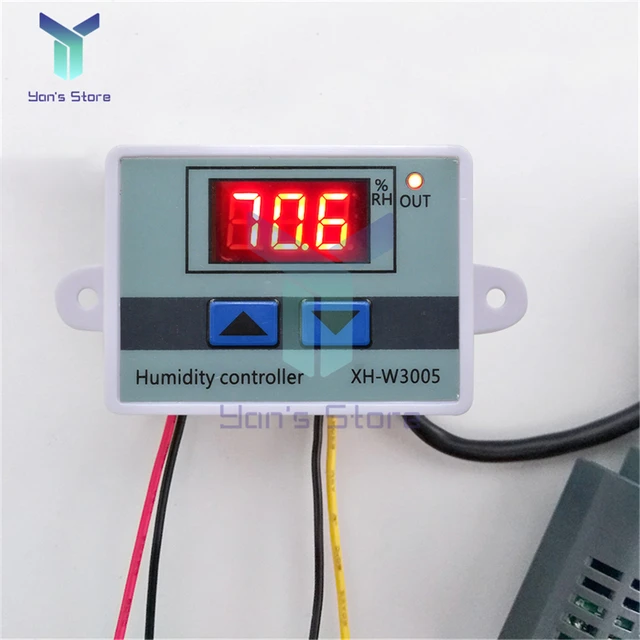 Humidistat, Humidity Control, Hygrostat, Relay Output, HVAC, Humidifier  Control