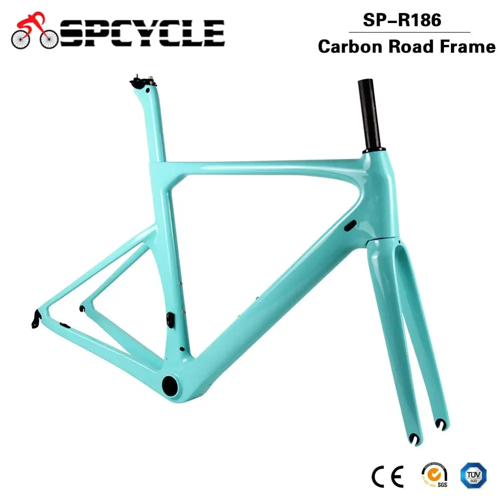 

Spcycle T1000 Full Carbon Aero Road Bike Frame 70*28C Racing Bicycle Carbon Frameset UD Glossy/Matte Size BB386 50/53/56/59cm
