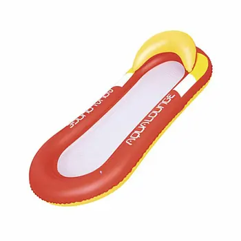 

Single inflatable floating row net pocket recliner with tents Universal floating bed floating boat water bed beach mat