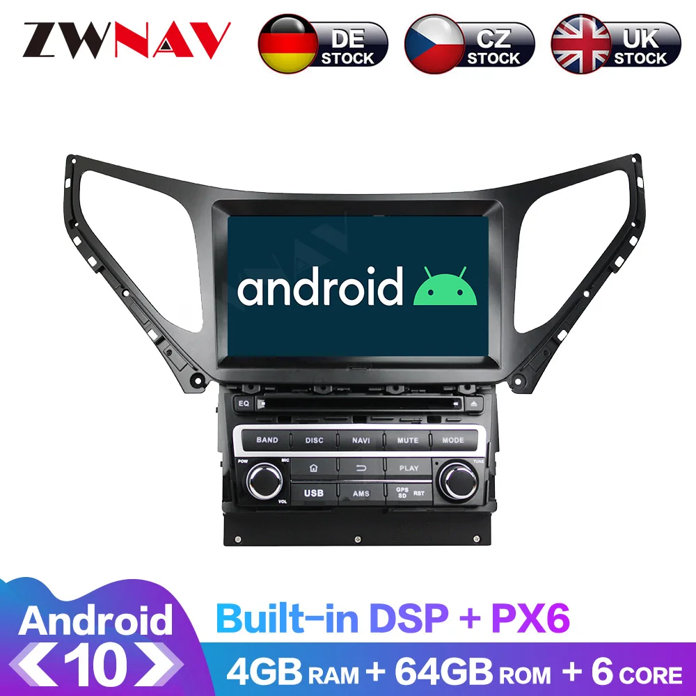 

Android DSP 4+64G For Hyundai AZERA Grandeur i55 2016 + Car GPS Navi DVD Player Radio Multimedia IPS Screen Head Unit Stereo