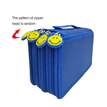 

Pencil Bag Zipper Drawing Sketching Pen Storage Case Multilayer 72 Holes Multifunction Pencilcase Office School Stationery