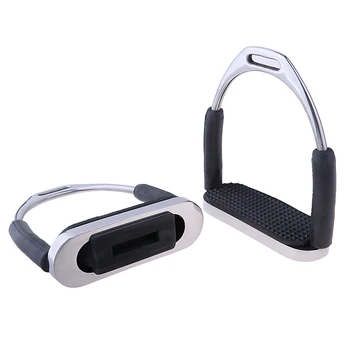 

1Pair Stainless Steel Horse Saddle English Stirrups Equestrian Horse Riding Equipment