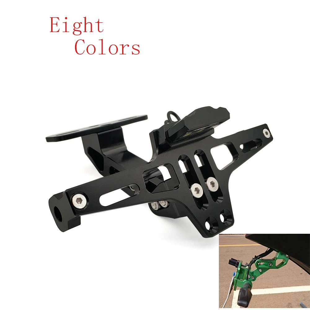 

Universal CNC Motorcycle Rear License Plate Mount Holder and Adjustable Angle License For Honda CBR600RR CBR954RR CBR1000RR