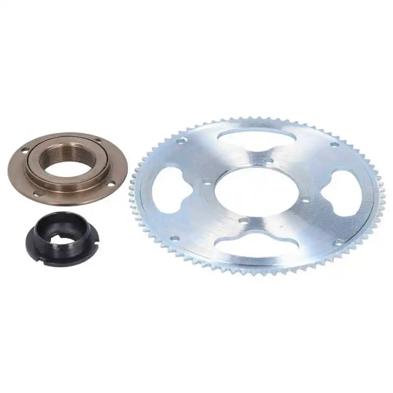 

Electric Scooter Bike Crankset Chain Wheel Freewheel Chain Kit 25H Chain 80 Teeth Freewheel Chain Wheel Modification Parts
