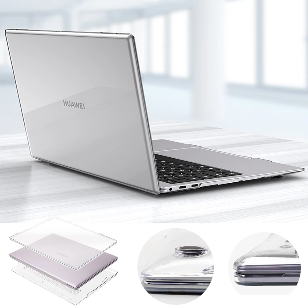 Прозрачный жесткий чехол для ноутбука Huawei MateBook X Pro 13 9 2019/MateBook 13/14/D14/D15/Honor MagicBook 14/15