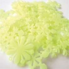 50 шт. Креативные 3D светящиеся снежинки светятся в темноте съемный декор для художественной росписи детской комнаты рождественские вечерние украшения