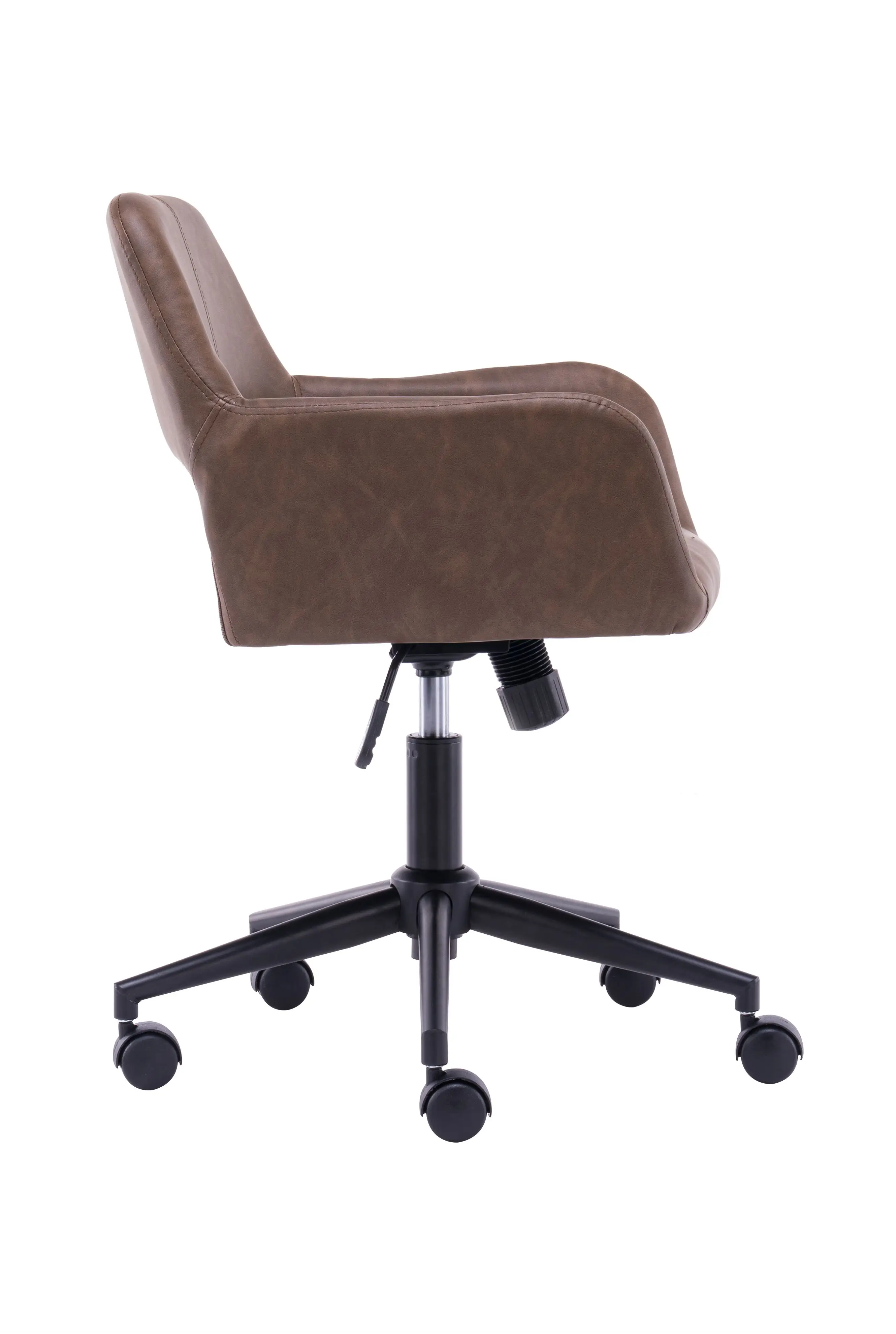 Ergonomic Height-Adjustable Home Office Leather Computer Chair