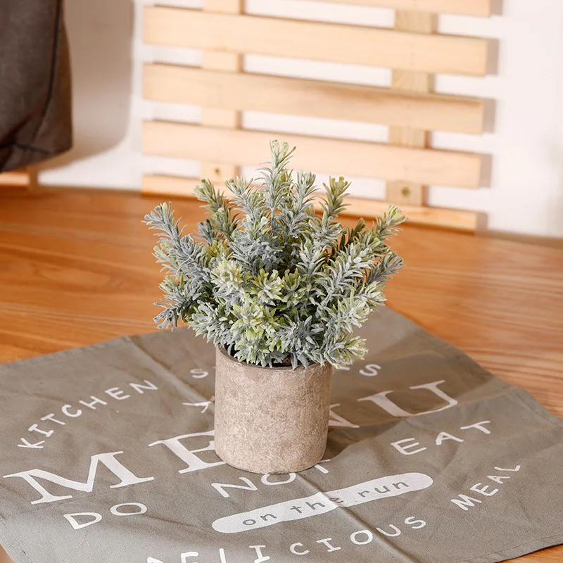 

Home decoration simulation green plant potted plastic flowerpot fake flower tree ball desktop bonsai