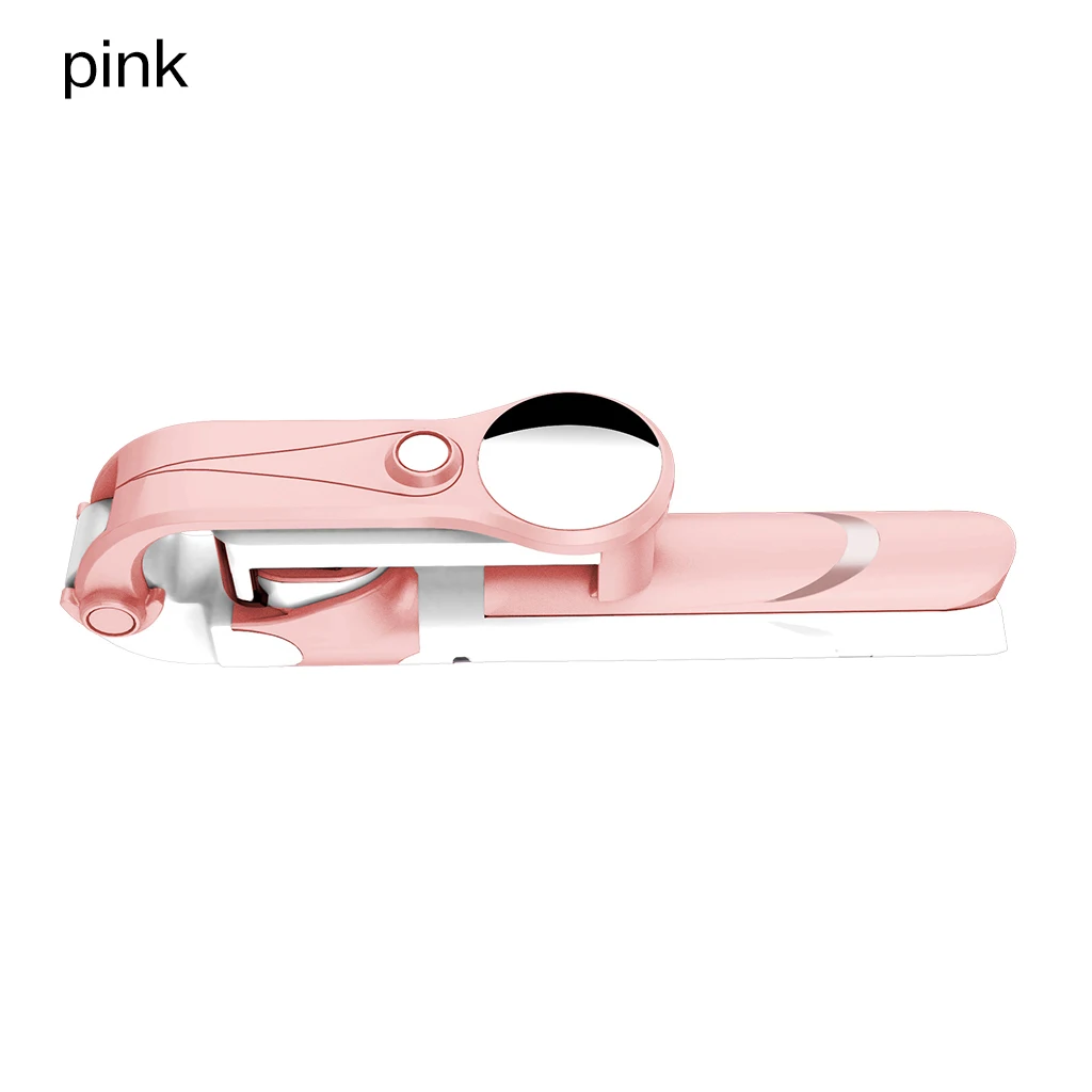 pink Мини беспроводной Bluetooth штатив выдвижной монопод Универсальный беспроводной Bluetooth селфи палка с зеркалом для iPhone samsung - Цвет: pink