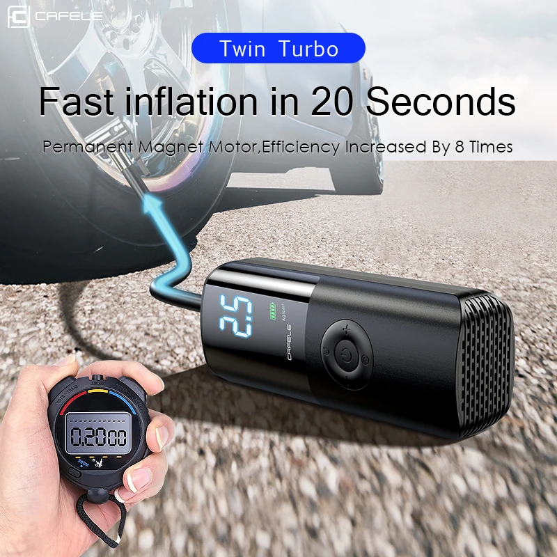 CAFELE Car Air Compressor Portable Tire Air Pump Car Tire Air Injector 12v  Mini Car Tyre Inflator For Motorcycle Bicycle Pump