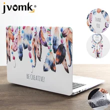 Чехол для ноутбука с принтом "перо" для MacBook Air Pro retina 11 12 13 15 дюймов с сенсорной панелью+ чехол для клавиатуры