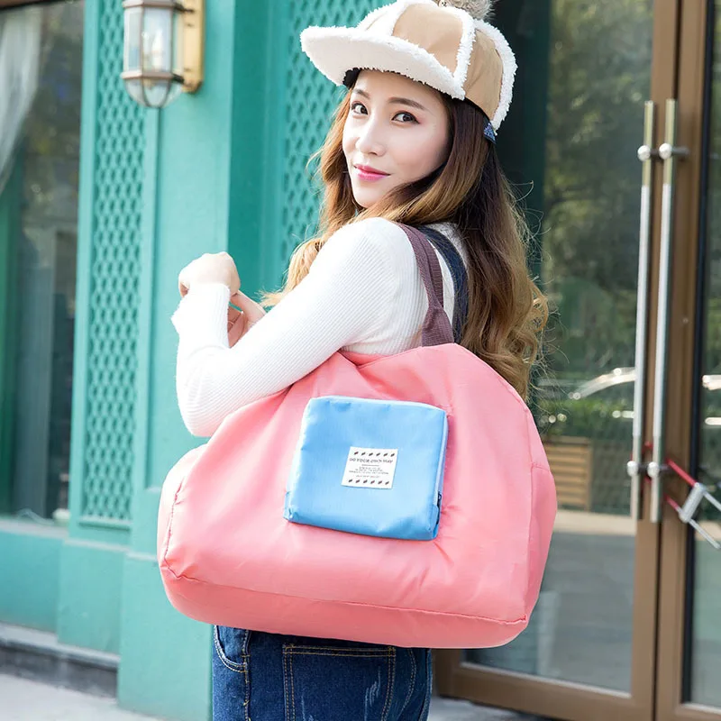 

Receive Travel Shoulder Bag Ladies Fashion Colours Receive Bag Folding Portable Receive Bag Can Be Customized