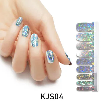 

LADY KINDOM Pearlescent High Brightness Nail Polish Stickers Self Adhesive Nail Wraps Stikcer Metal Mirror Waterproof Nail Patch