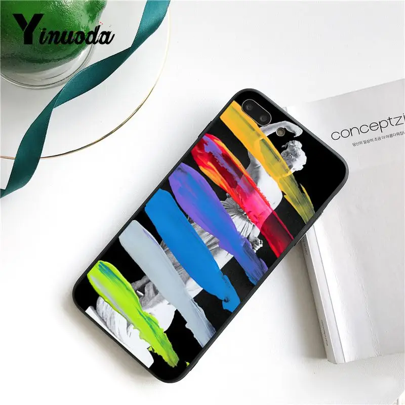 Art Statue Vintage Painted David Watercolor