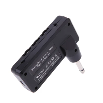 

Hot New Hot Electric Guitar Plug Mini Headphone Amp Light-weight Design Heavy Rock Compact Portable Guitar Amplifier