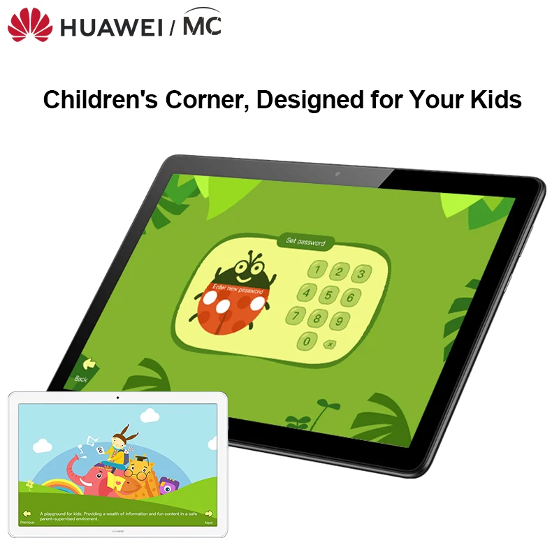 Планшетный ПК Huawei MediaPad T5 huawei Восьмиядерный процессор Kirin 659 10 1 дюйма 4 Гб ОЗУ 64 ПЗУ