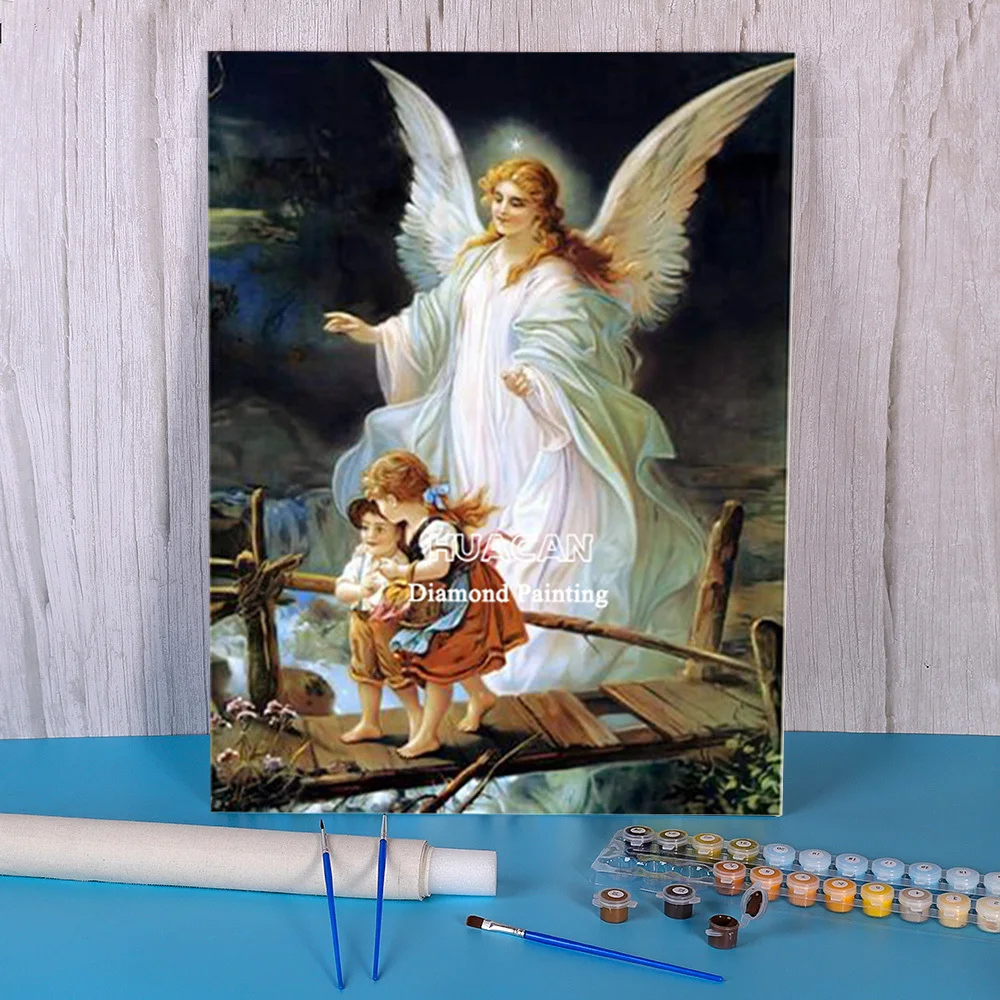 Children Picture Angels Angel Diy Painting Numbers Paint Number