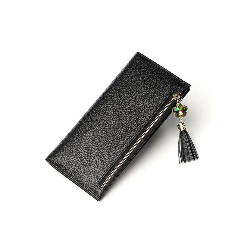 8003 Black CHSANATO Женский бумажник из натуральной кожи Многофункциональные женские кошельки s брендовые кошельки бумажники Femme Billetera держатель для карт - Цвет: 8003 Black